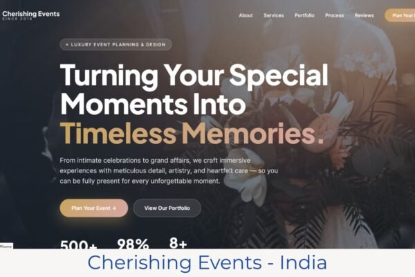 Event Management Website Developer