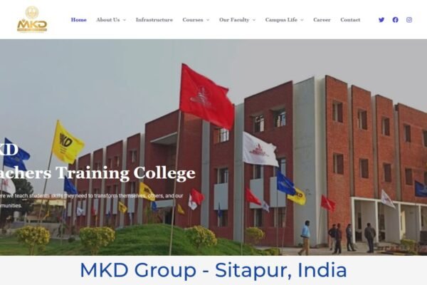 MKD Group Sitapur Website design by Anvitech.in
